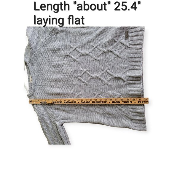 Barbour Ursula Grey 100% Lambswool Cozy British Heritage Knit Sweater - Picture 6 of 11